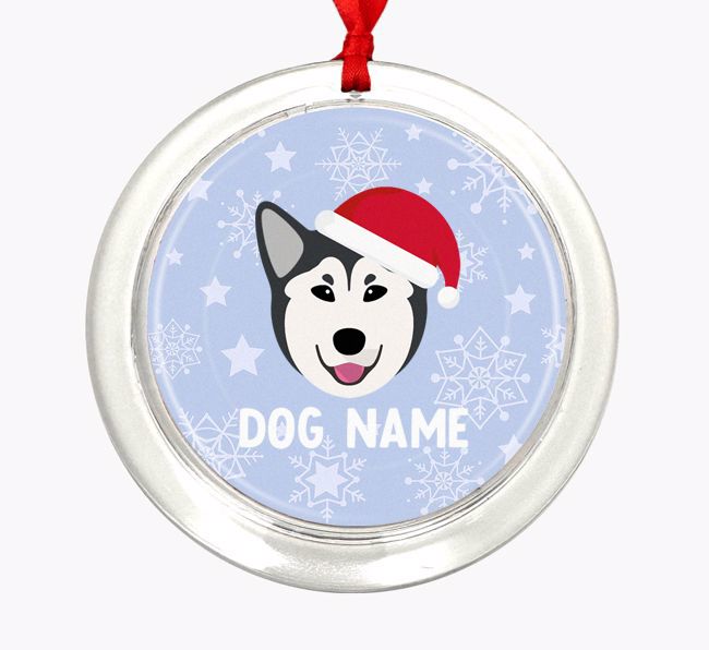 Snowflake: Personalized {breedFullName} Christmas Decoration